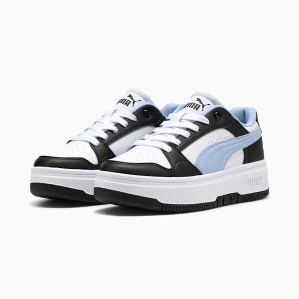 Rebound Femme Low Women, PUMA White-Haute Tropic-PUMA Black, extralarge