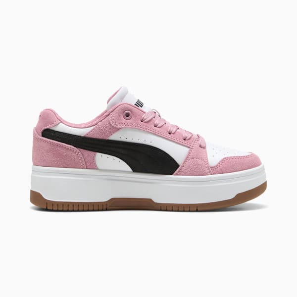 Rebound Femme Low SD Femme, PUMA White-PUMA Black-Poised Pink, extralarge