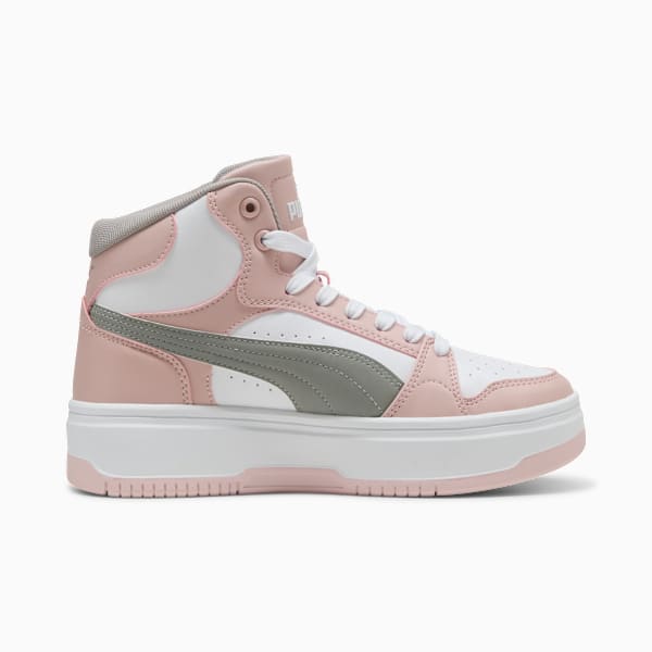 Rebound Femme Mid Women, PUMA White-Gray Echo-Mauve Mist, extralarge