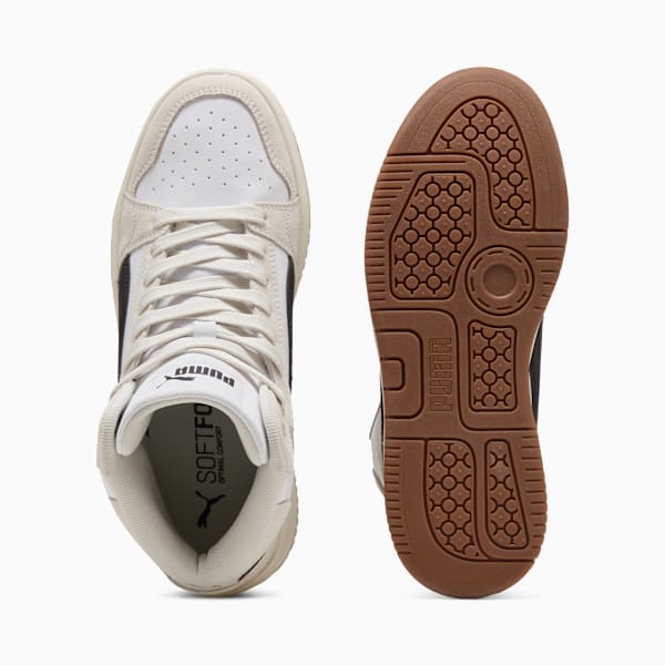 Rebound Femme Mid SD Women, PUMA White-PUMA Black-Frosted Ivory, extralarge