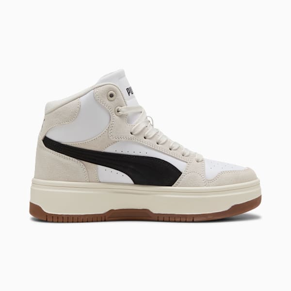 Rebound Femme Mid SD Women, PUMA White-PUMA Black-Frosted Ivory, extralarge