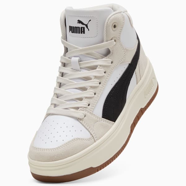Rebound Femme Mid SD Women, PUMA White-PUMA Black-Frosted Ivory, extralarge