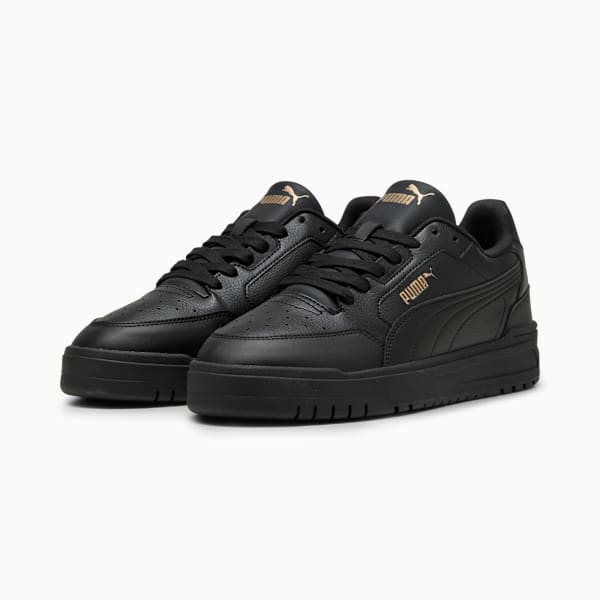 Shuffle Downtown Sneakers Unisex, PUMA Black-PUMA Black-PUMA Gold, extralarge-GBR