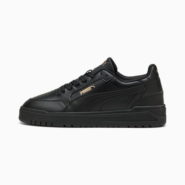 Shuffle Downtown Sneakers Unisex, PUMA Black-PUMA Black-PUMA Gold, extralarge-GBR