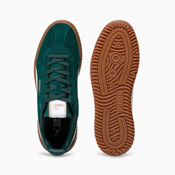 PUMA Club Kayzer Suede Sneakers, Green Terrain-PUMA White, extralarge-IND