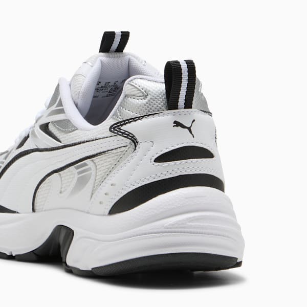 Milenio Tech Sneakers Unisex, PUMA White-PUMA Black-PUMA Silver, extralarge