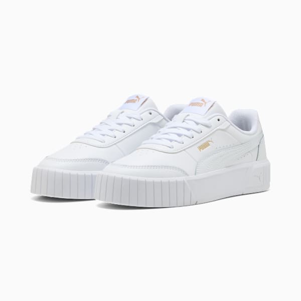 Carina Mia Sneakers Women, PUMA White-PUMA Gold, extralarge