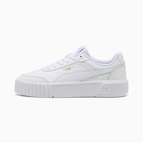 Carina Mia Sneakers Women, PUMA White-PUMA Gold, extralarge