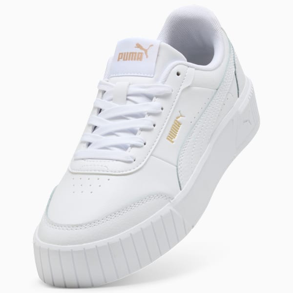 Carina Mia Sneakers Women, PUMA White-PUMA Gold, extralarge