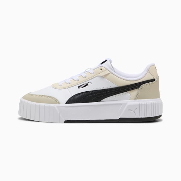 Carina Mia Sneakers Women, PUMA White-PUMA Black-Desert Dust, extralarge