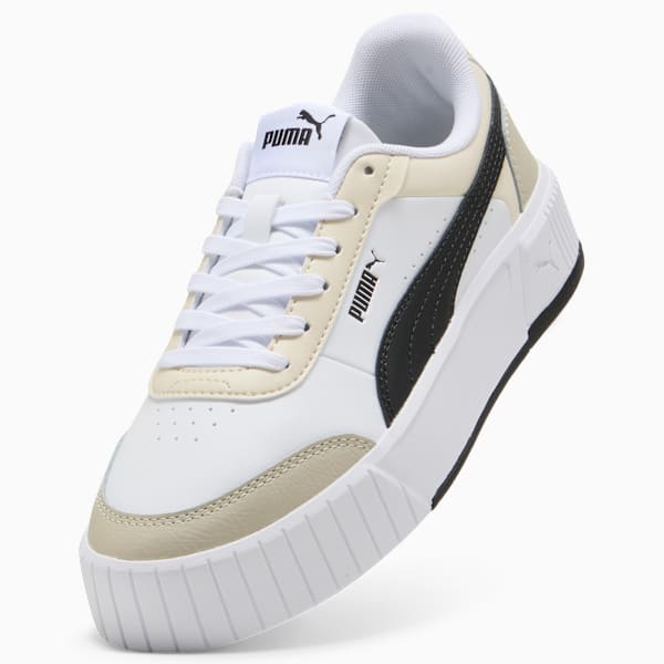 Sneakers Carina Mia Femme, PUMA White-PUMA Black-Desert Dust, extralarge