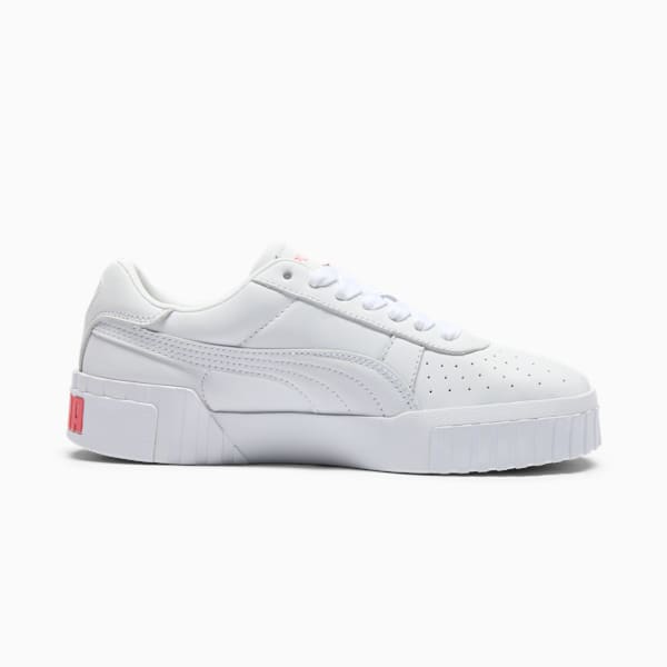 Tenis Cali B Vegas Flagship para mujer, PUMA White-Peach Frost-Sunny Yellow, extralarge