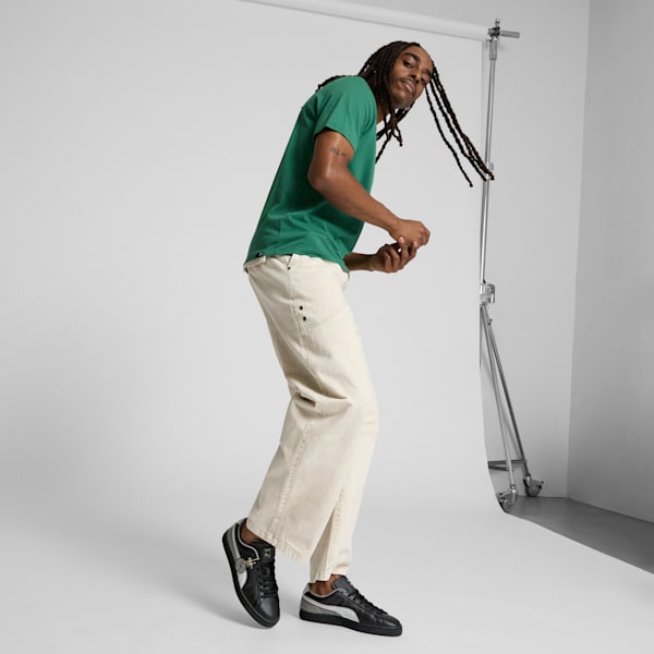 Tenis Basket Vegas Flagship para hombre, PUMA Black-Feather Gray-Stormy Slate, extralarge