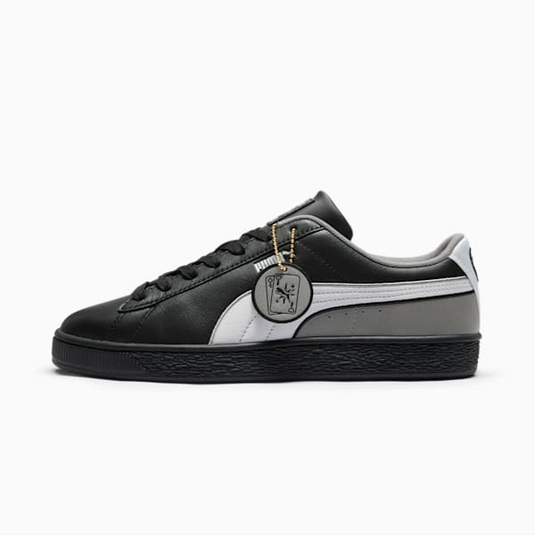 Basket Vegas Flagship Men's Sneakers, PUMA Black-Feather Gray-Stormy Slate, extralarge
