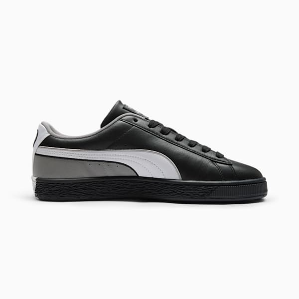 Tenis Basket Vegas Flagship para hombre, PUMA Black-Feather Gray-Stormy Slate, extralarge