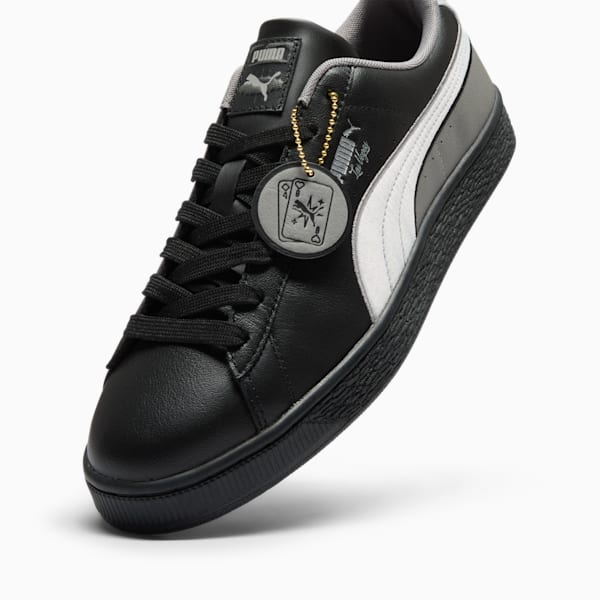 Tenis Basket Vegas Flagship para hombre, PUMA Black-Feather Gray-Stormy Slate, extralarge