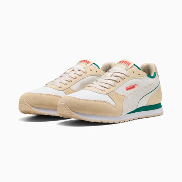 ST MILER Retro Run Unisex, Warm White-PUMA White-Canvas-Wild Green, extralarge