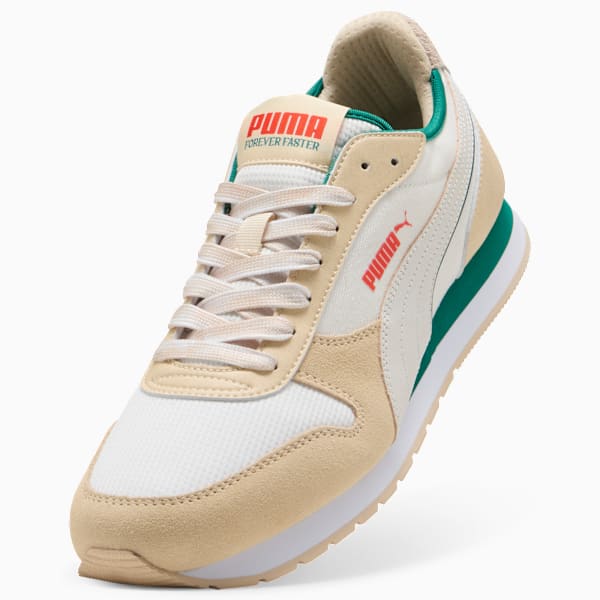 ST MILER Retro Run Unisex, Warm White-PUMA White-Canvas-Wild Green, extralarge