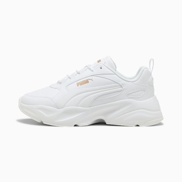 Cassia 2.0 Sneakers Women, PUMA White-PUMA White-PUMA Gold, extralarge-GBR
