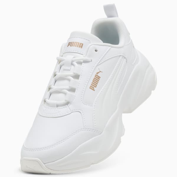Cassia 2.0 Sneakers Women, PUMA White-PUMA White-PUMA Gold, extralarge-GBR