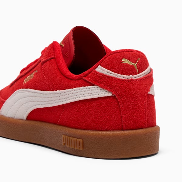 Tenis para mujer PUMA Club II Era, For All Time Red-PUMA White-PUMA Gold, extralarge