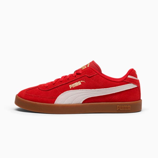 Tenis para mujer PUMA Club II Era, For All Time Red-PUMA White-PUMA Gold, extralarge