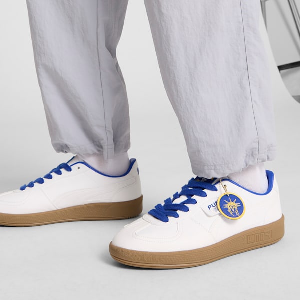 Tenis Palermo NYC Flagship, PUMA White-Vivid Blue-Sunny Yellow, extralarge