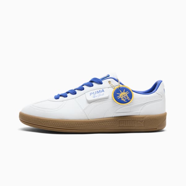 Tenis Palermo NYC Flagship, PUMA White-Vivid Blue-Sunny Yellow, extralarge