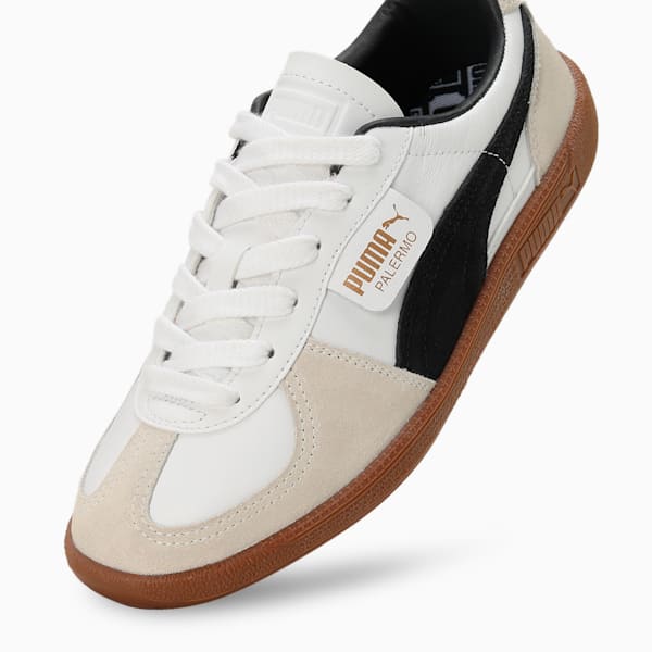 Palermo Lth Sneakers, PUMA White-Vapor Gray-Gum, extralarge-IND