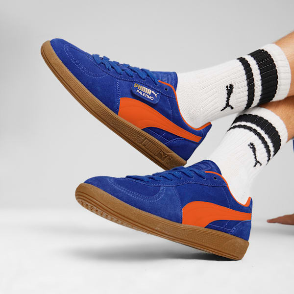 Palermo Unisex Classic Comfort Low Boot Sneakers, Hyperlink Blue-Flame Flicker-Gum, extralarge-IND
