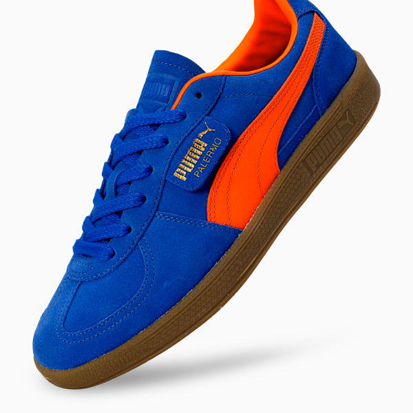 Palermo Classic Comfort Low Boot Sneakers, Hyperlink Blue-Flame Flicker-Gum, extralarge-IND