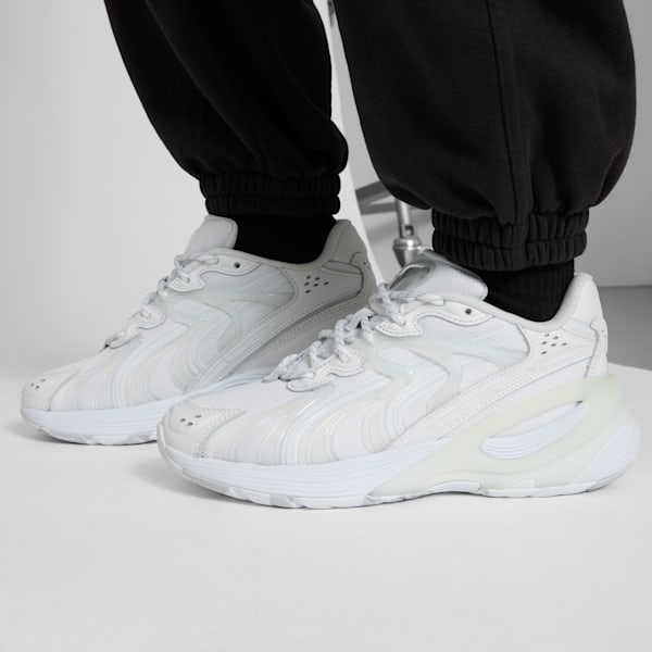 Tenis para mujer Inverse Echo, PUMA White-Feather Gray, extralarge