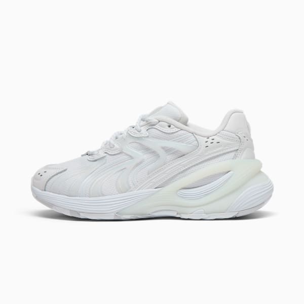 Tenis para mujer Inverse Echo, PUMA White-Feather Gray, extralarge