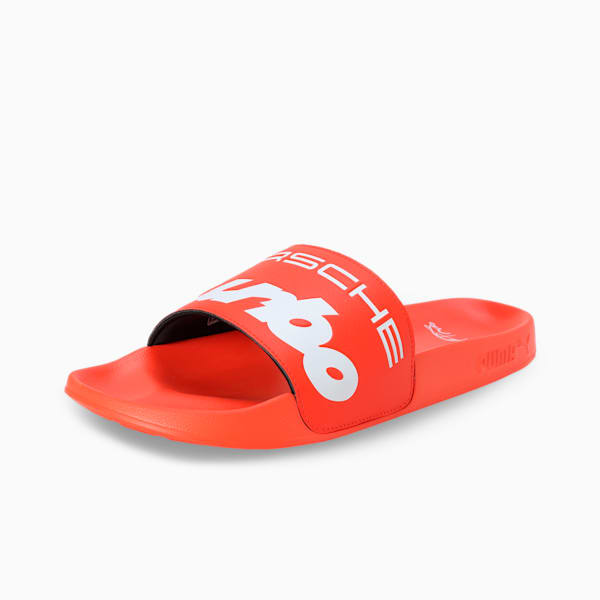 Porsche Legacy Leadcat 2.0 Motorsport Slides, Redmazing-PUMA White, extralarge-IND
