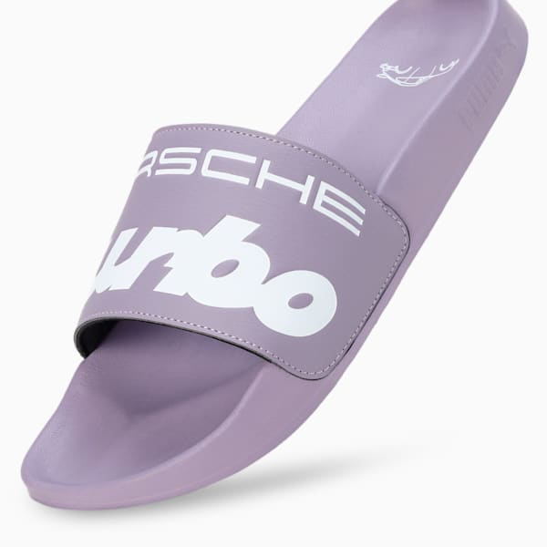 Porsche Legacy Leadcat 2.0 Motorsport Slides, Pale Plum-PUMA White, extralarge-IND