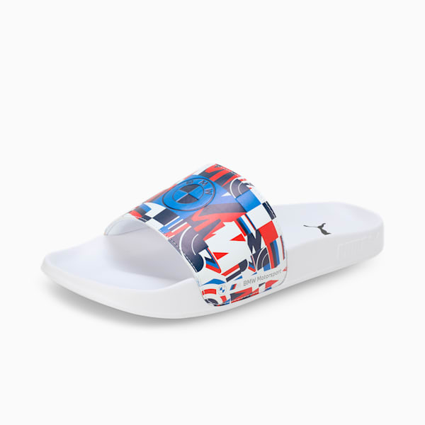 BMW Motorsport Leadcat 2.0 Slides, Strong Blue-Puma White-Puma White, extralarge-IND