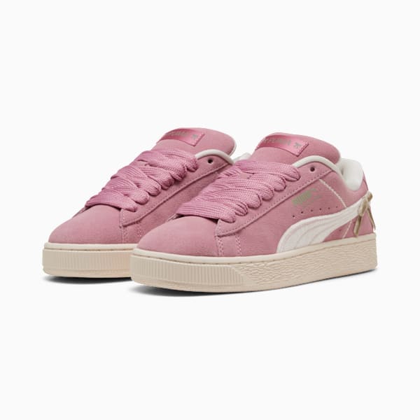 Suede XL Bowtique Youth, Poised Pink-Frosted Ivory, extralarge