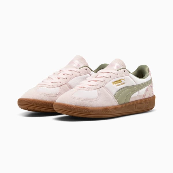 Bowtique Palermo Sneakers Youth, Jasmine Flower-Lux Army, extralarge