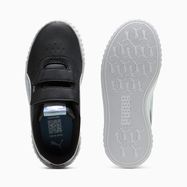 Tenis Carina 3.0 Space Belle para niñas, PUMA Black-Cool Blue, extralarge