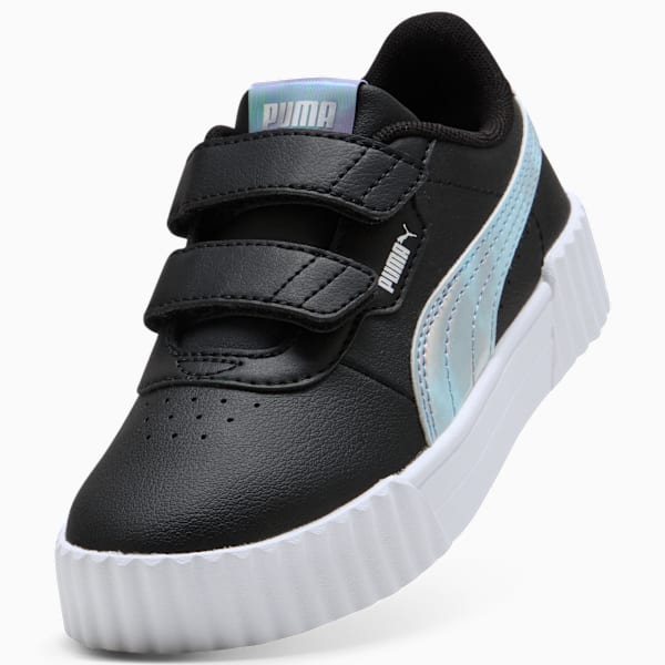 Tenis Carina 3.0 Space Belle para niñas, PUMA Black-Cool Blue, extralarge