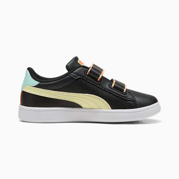 Tenis Easy On Smash 3.0 Playdate para niños pequeños, PUMA Black-Gold Moon, extralarge