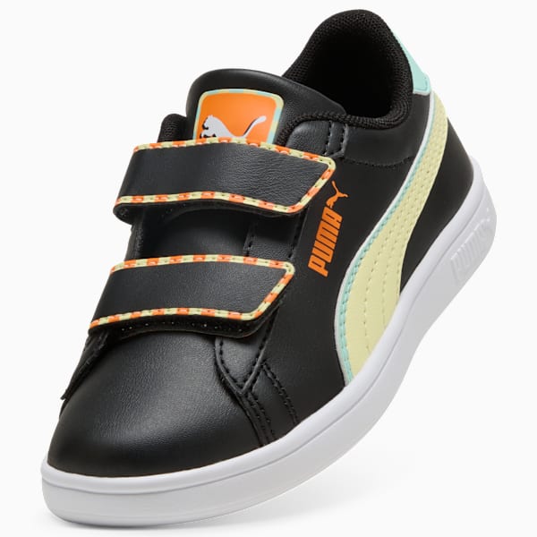 Smash 3.0 Playdate Little Kids' Easy On Sneakers, PUMA Black-Gold Moon, extralarge