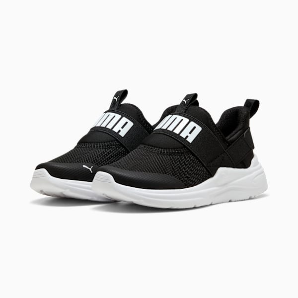 Soft Wired 2 SLIPTECH Sneakers Kids, PUMA Black-PUMA White, extralarge-GBR
