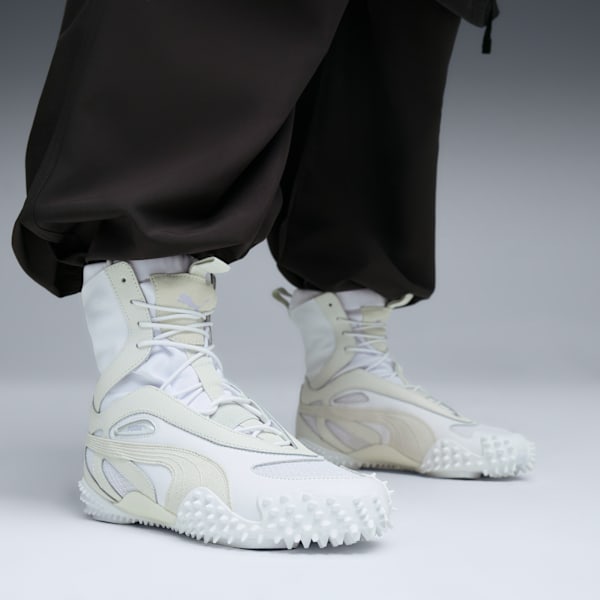 Tenis Mostro Mid para mujer, PUMA White-Alpine Snow, extralarge