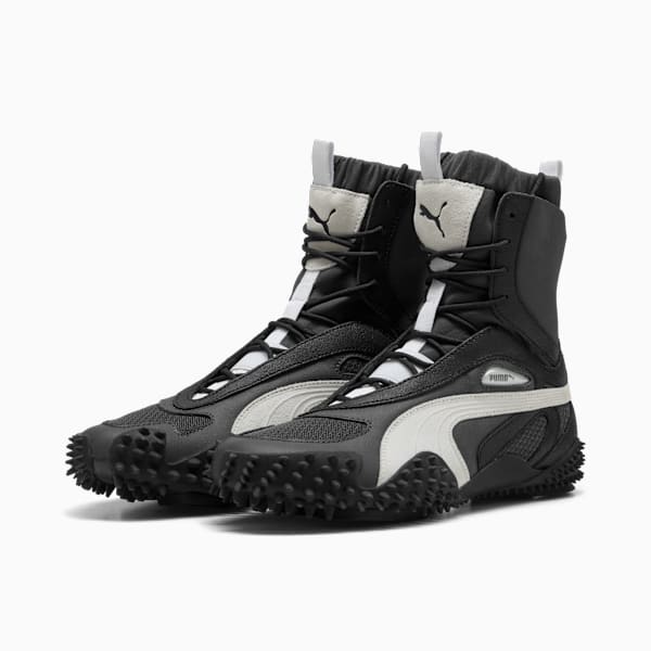 Tenis Mostro Mid para mujer, PUMA Black-PUMA White, extralarge