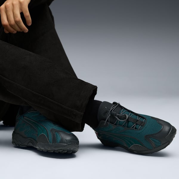 Inhale Urban Explorer Lightweight Sneakers, Green Terrain-PUMA Black, extralarge-IND