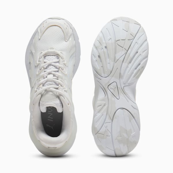Tenis para niños grandes Invese Echo, PUMA White-Feather Gray-PUMA Silver, extralarge