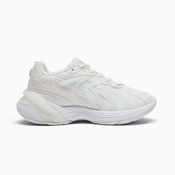 Tenis para niños grandes Invese Echo, PUMA White-Feather Gray-PUMA Silver, extralarge
