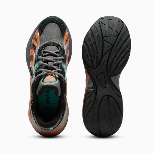 Tenis para niños grandes Inverse Fission, Cool Dark Gray-Aquatic-PUMA Black, extralarge