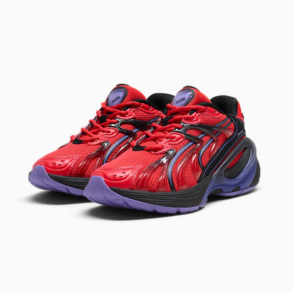 Inverse Rev Big Kids' Sneakers, PUMA Red-Dark Amethyst-PUMA Black, extralarge